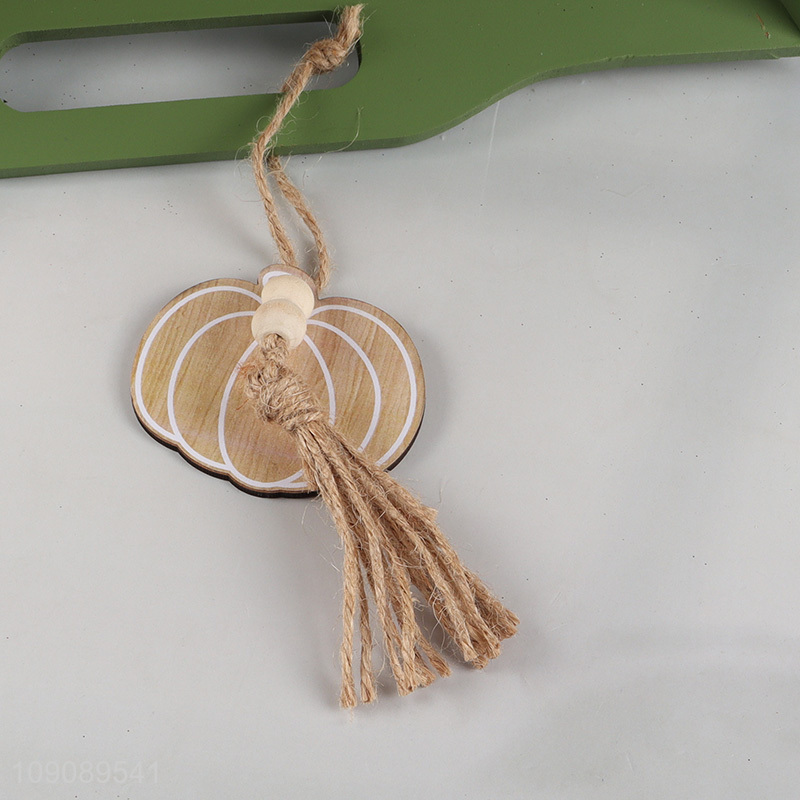 Yiwu market wooden Harvest Festival series storage tray with handle