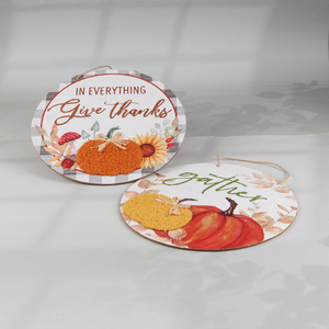 Best selling round Thanksgiving Day holiday hanging ornament for decoration