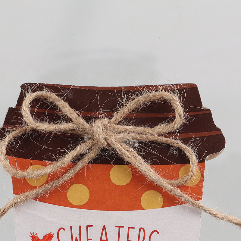 Popular products home decor wooden crafts Harvest Festival ornament wholesale