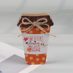 Popular products home decor wooden crafts Harvest Festival ornament wholesale