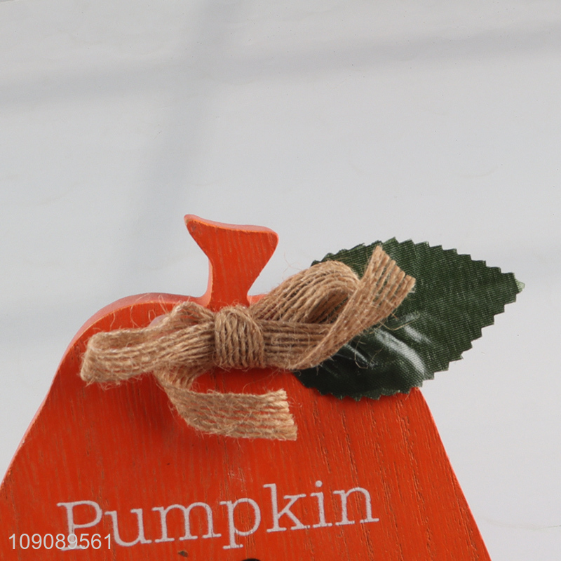 High quality wooden crafts pumpkin shape Harvest Festival ornament