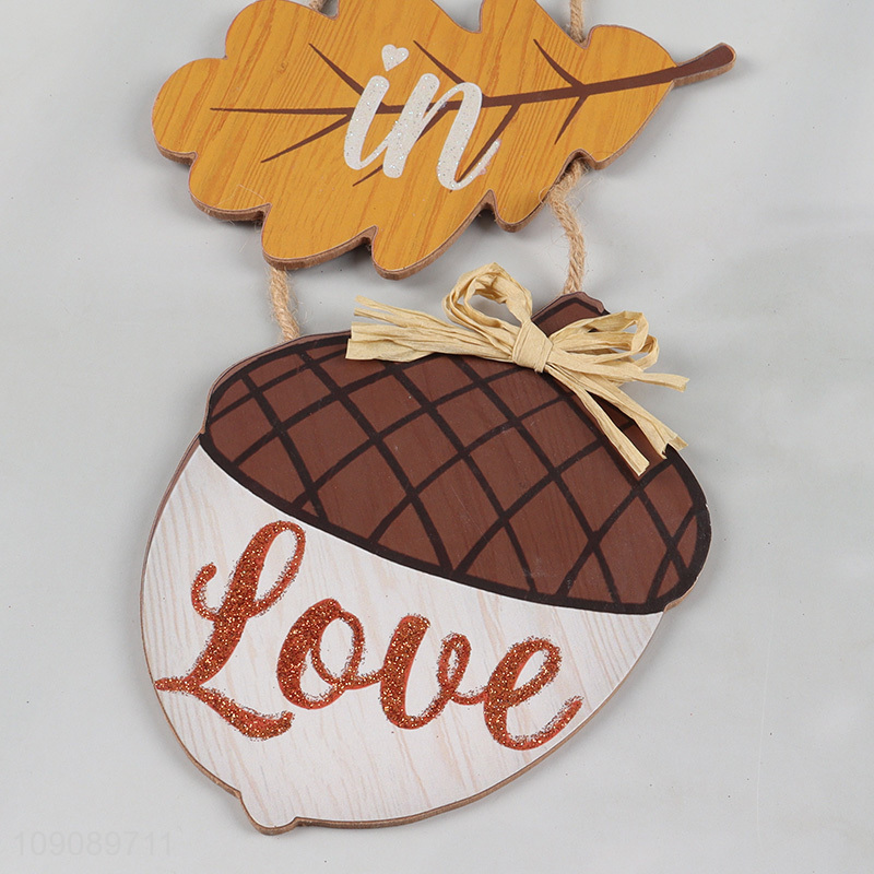 China factory home decor wooden crafts Harvest Festival hanging ornament