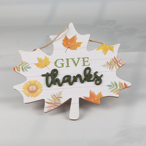 Low price leaves shape Thanksgiving Day holiday hanging ornament decoration