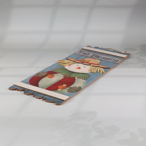 Low price wooden crafts fall blessing holiday hanging ornament for home