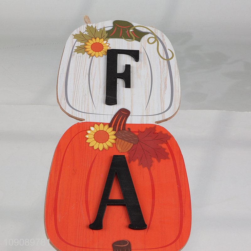 China supplier wooden crafts Harvest Festival hanging ornament decoration