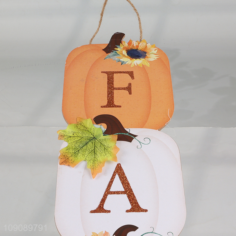 Factory direct sale wooden crafts Harvest Festival hanging ornament for home