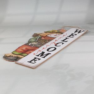 Online wholesale wooden crafts welcome holiday hanging ornament for decoration