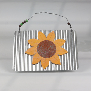 New arrival metal crafts sunflower wall hanging decoration for home