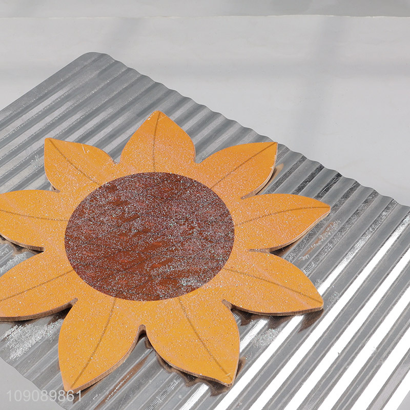 New arrival metal crafts sunflower wall hanging decoration for home