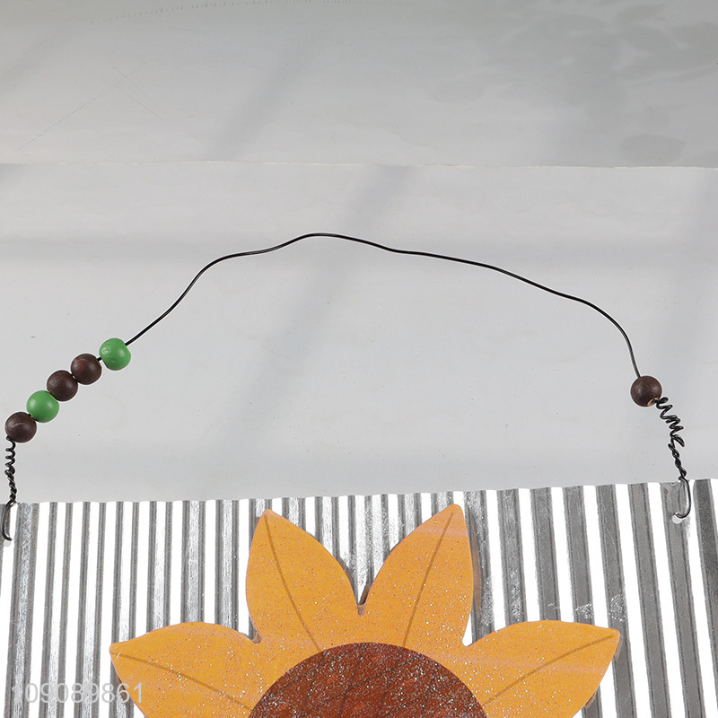 New arrival metal crafts sunflower wall hanging decoration for home