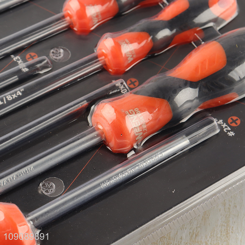 Wholesale 7Pcs Phillips And Slotted Screwdrivers Set With Comfort Grip