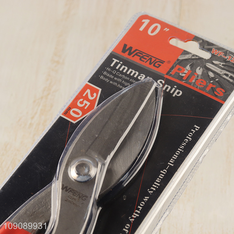 Factory Price 10 Inch Tinman Style Tin Snipp Shears Heavy Duty Metal Cutter