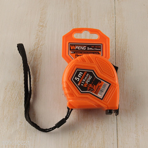 Custom Logo 5M*19Mm Steel Tape Measure Auto-Locking Measurement Tape