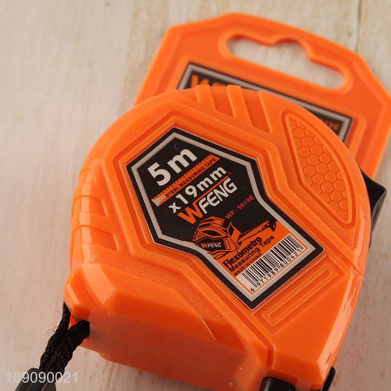 Custom Logo 5M*19Mm Steel Tape Measure Auto-Locking Measurement Tape