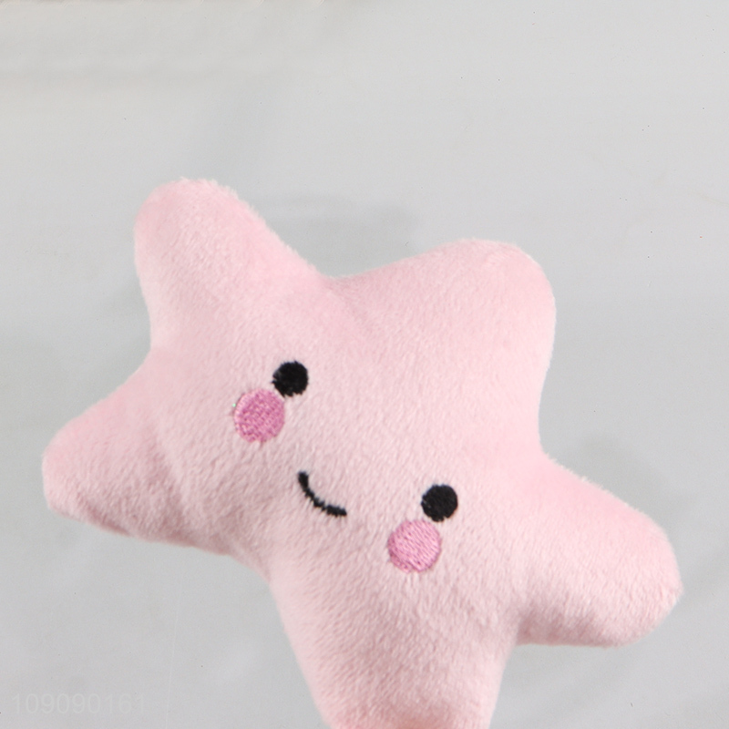 China supplier star shape plush pet chew toys interactive toys