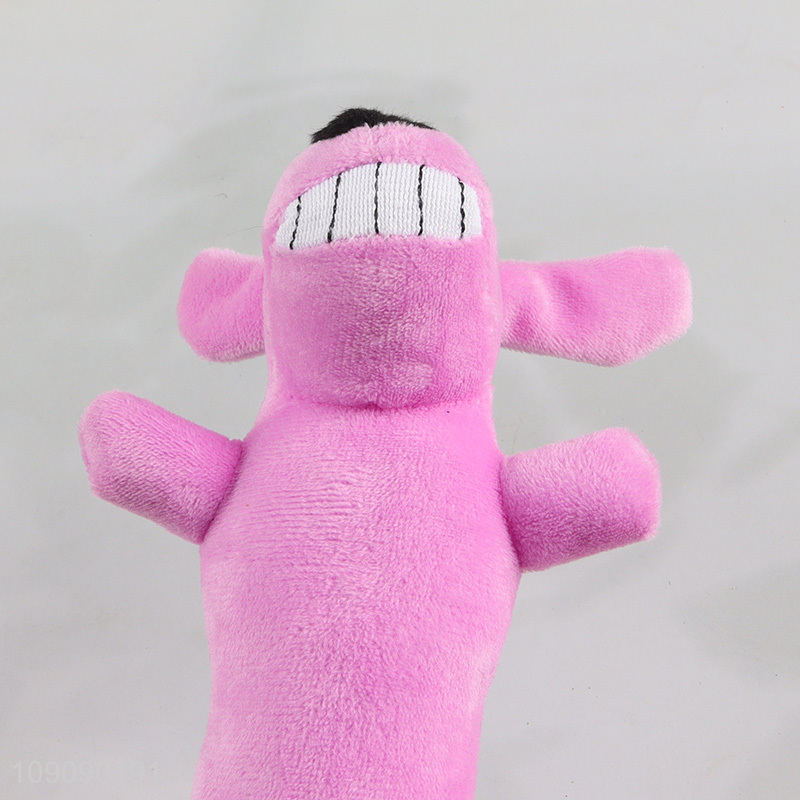 Hot products dog shape plush squeaky toys pet chew toys for sale