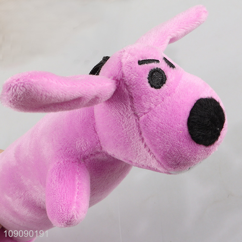 Hot products dog shape plush squeaky toys pet chew toys for sale