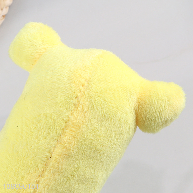 Top selling dog shape pet chew toy squeaky toys for interactive toys