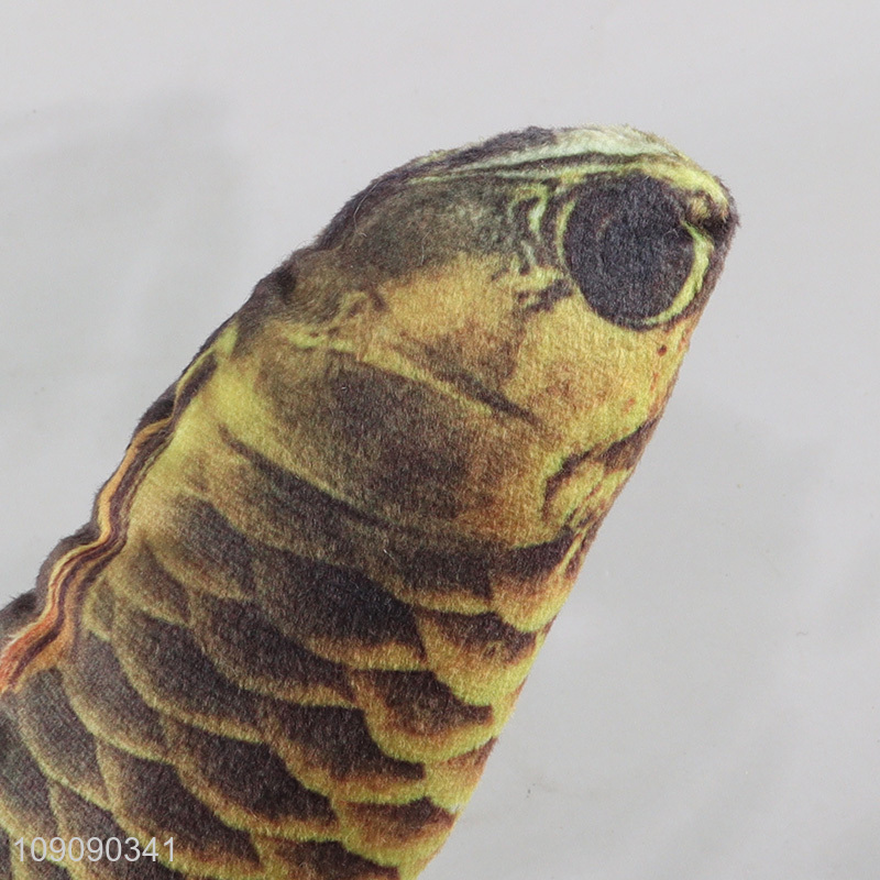 Most popular fish shape plush pet chew toys interactive training toys