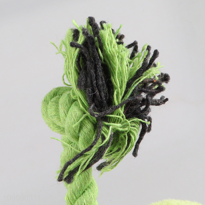 Yiwu market bite-resistant frog shape pet dog chew rope toys interactive toys