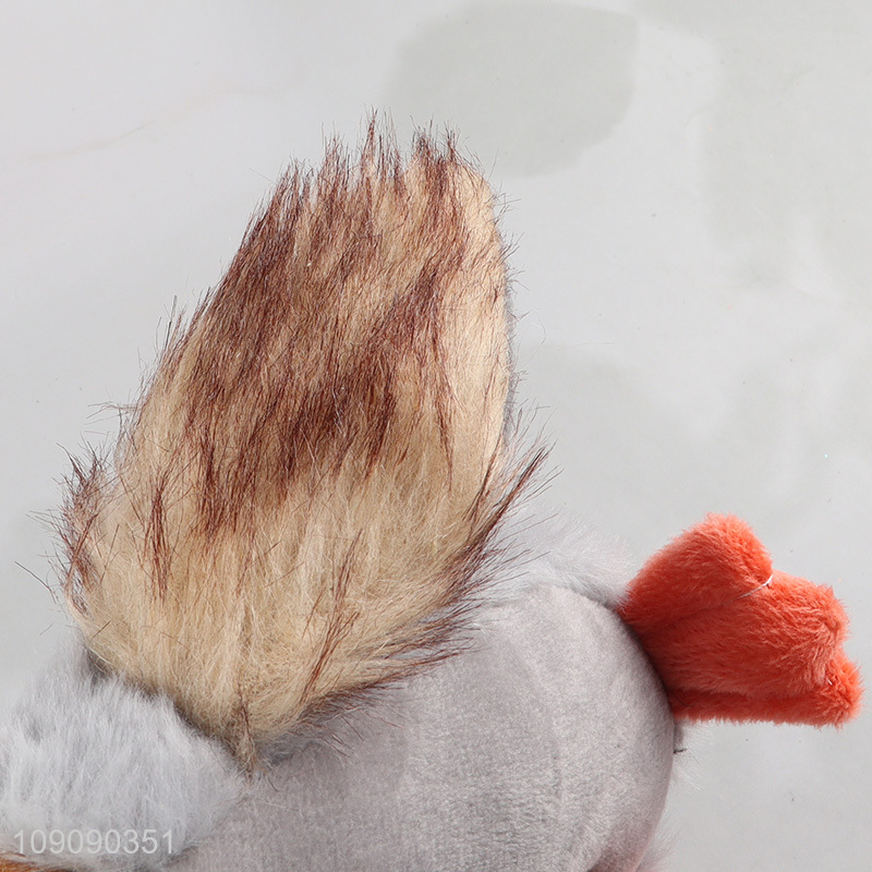 China wholesale duck shape plush pet chew toys squeaky toys interactive toys