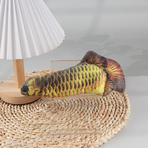 Most popular fish shape plush pet chew toys interactive training toys