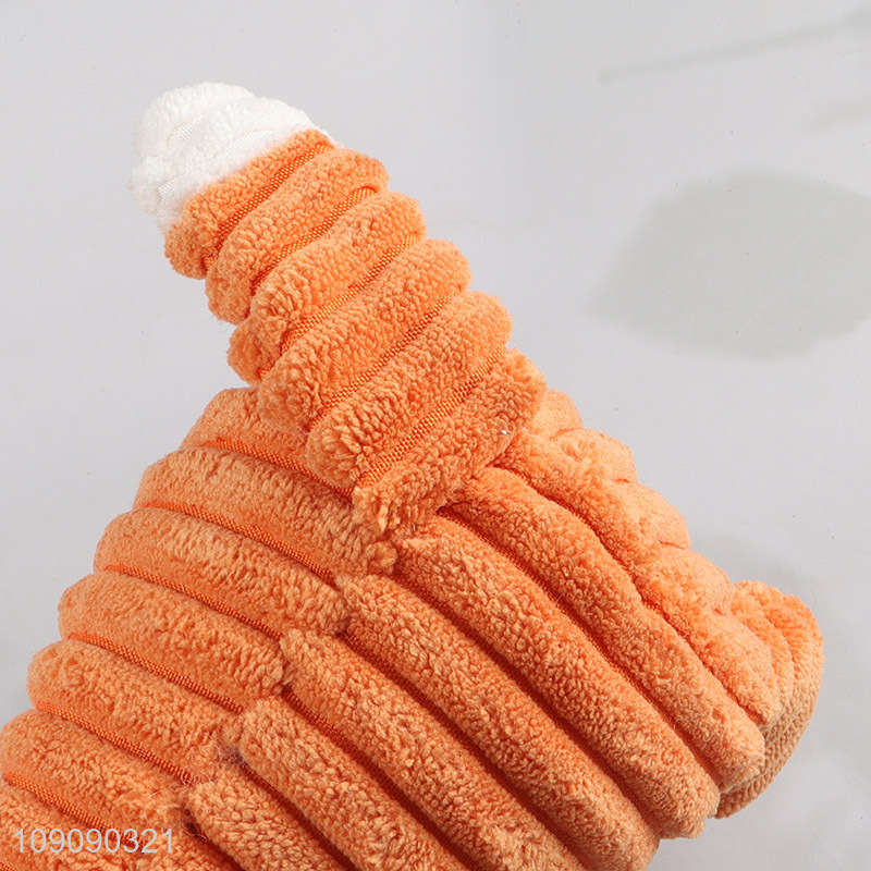 Latest products fox shape pet squeaky toys chew plush toys for sale