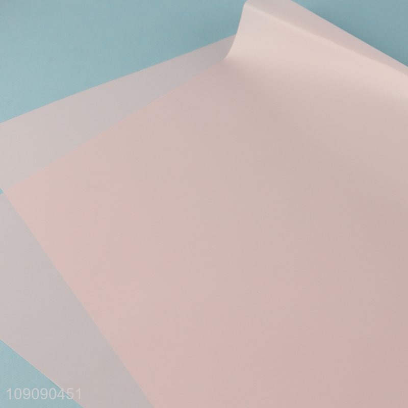 Good Quality 20 Pieces 56*56cm matte Flower Wrapping Paper for Valentine'S Day