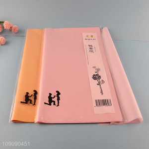 Good Quality 20 Pieces 56*56cm matte Flower Wrapping Paper for Valentine'S Day