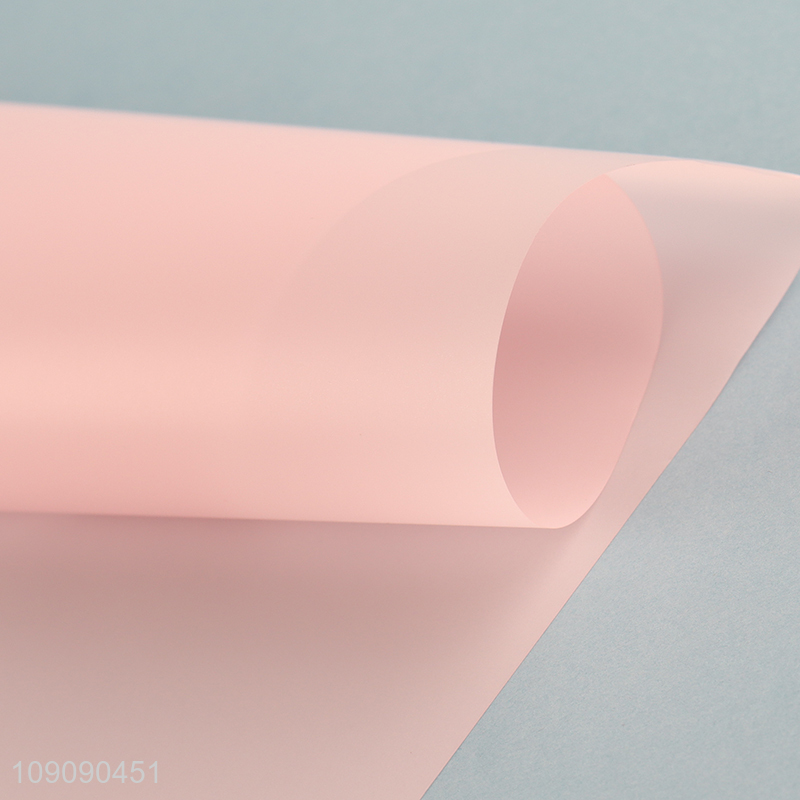 Good Quality 20 Pieces 56*56cm matte Flower Wrapping Paper for Valentine'S Day