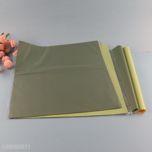High Quality 10 Pieces 40*45cm Thick Waterproof Double Sided Bicolor Wrapping Paper
