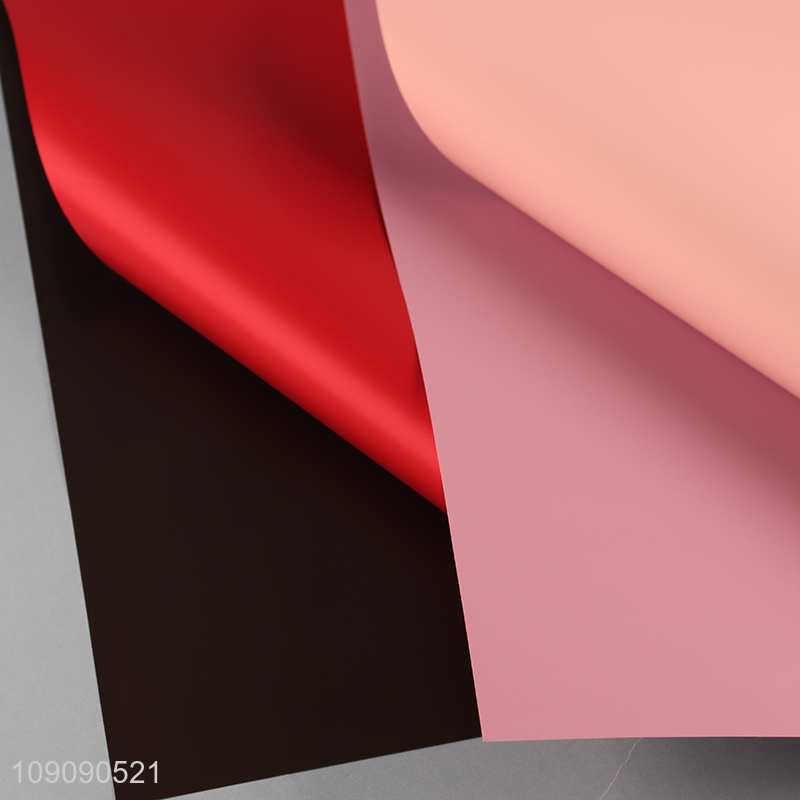 Hot Selling 20 Pieces 56*56cm Thick Waterproof Double Sided Bicolor Wrapping Paper