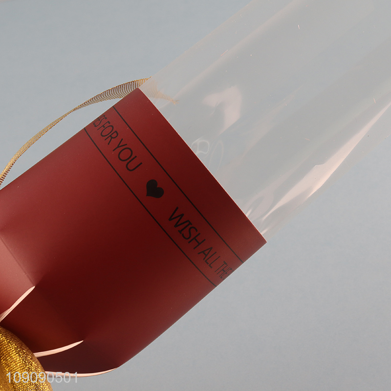 Online Wholesale 30*42cm Waterproof Flower Wrapping Paper Single Rose Packaging Bag