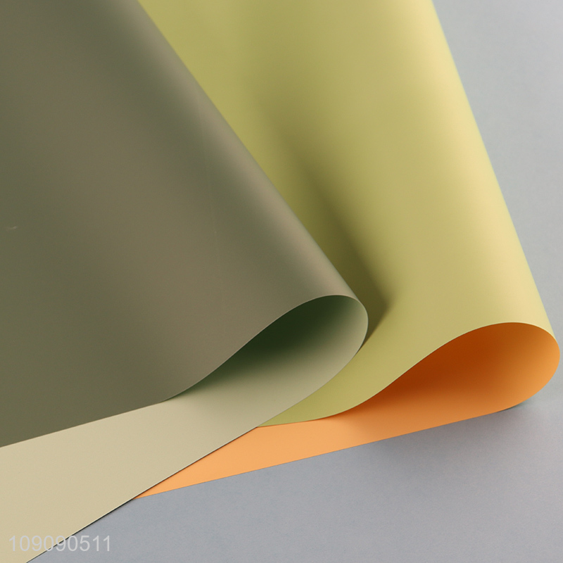 High Quality 10 Pieces 40*45cm Thick Waterproof Double Sided Bicolor Wrapping Paper