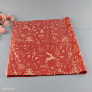 Hot Selling 10 Pieces 50*70cm Christmas Gift Wrapping Paper Holida Gift Wrap Paper