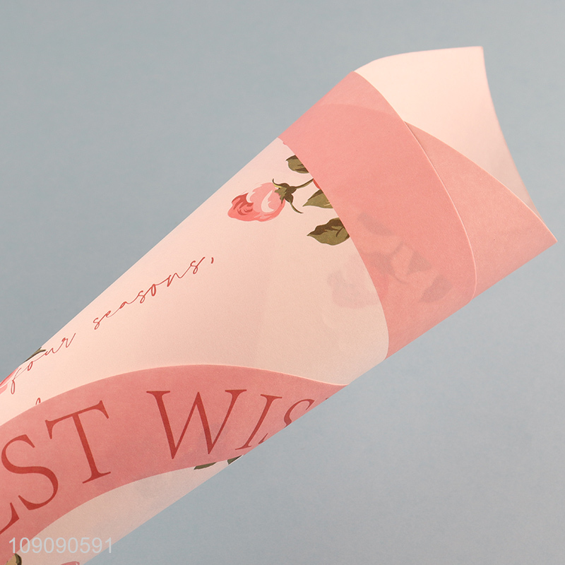 Online Wholesale 35*58cm Floral Wrapping Paper for Wedding Birthday mother'S Day