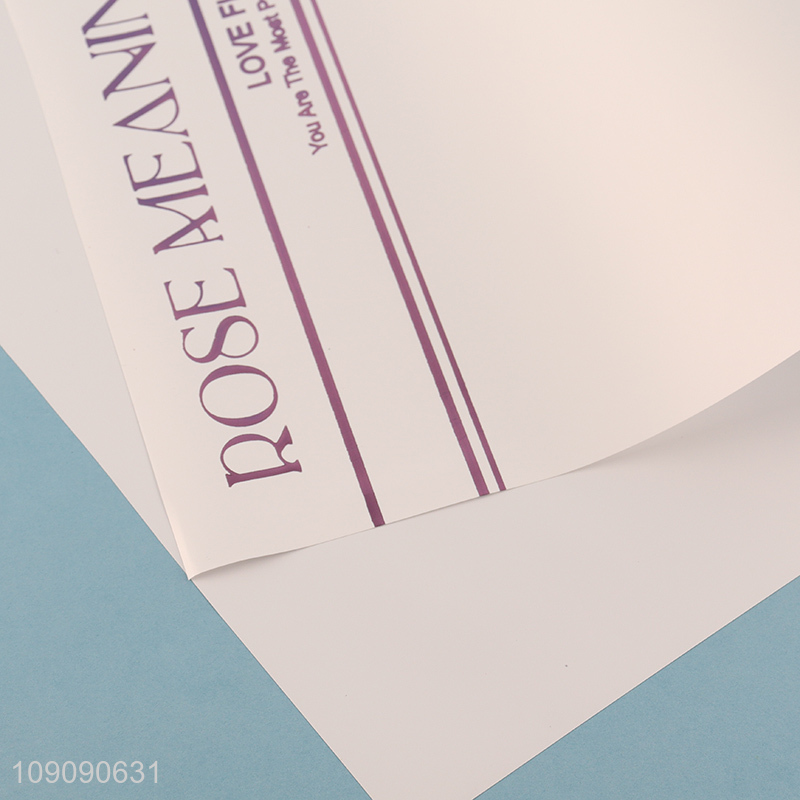 Good Quality 10 Pieces 46*32cm Waterproof Letter Wrapping Paper Flower Wrap Paper