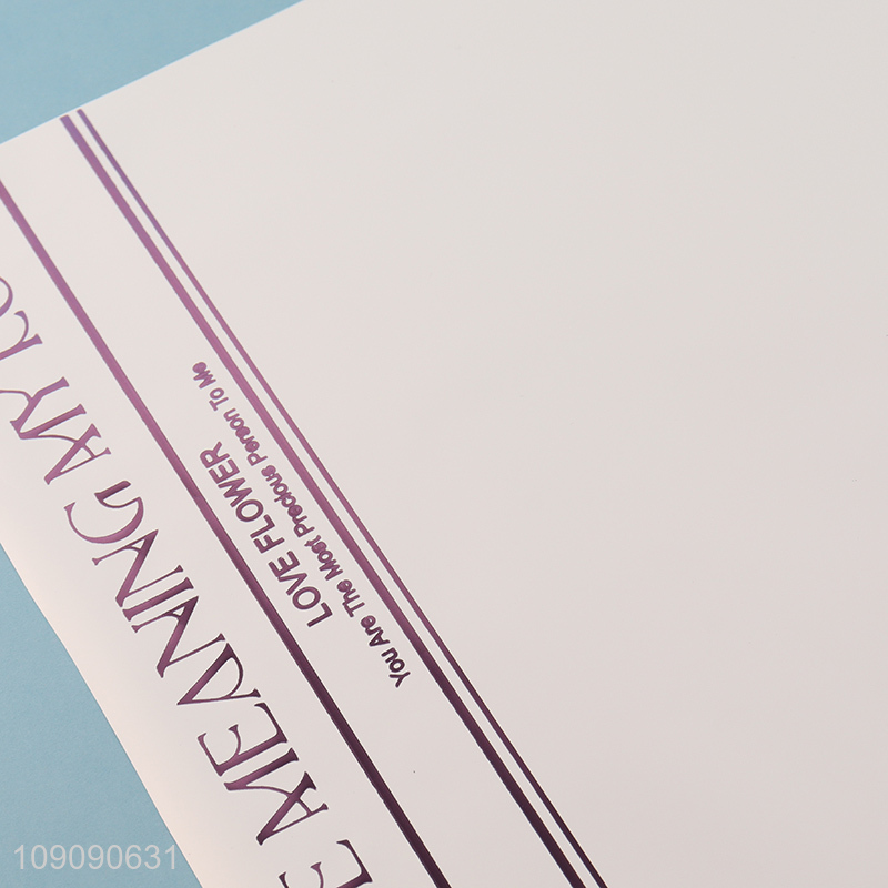 Good Quality 10 Pieces 46*32cm Waterproof Letter Wrapping Paper Flower Wrap Paper