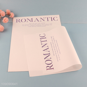 China Imports 10 Pieces 46*32cm Waterproof Letter Wrapping Paper Flower Wrap Paper