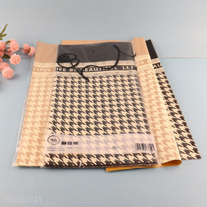 China Imports 20 Pieces 58*58cm Houndstooth Flower Wrapping Paper for Bouquet