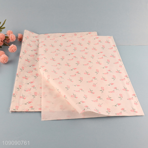 Factory Price 20 Pieces 50*70cm Thick Floral Tissue Paper Diy Art Craft Paper