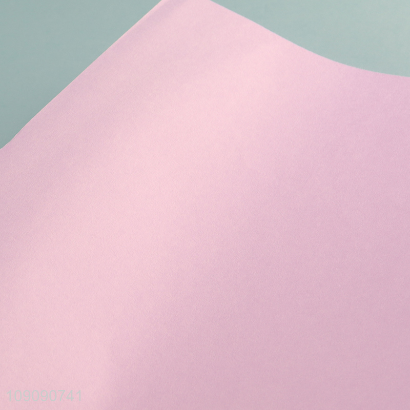 Factory Supply 10 Pieces 58*58cm Solid Color Flower Bouquet Wrapping Paper Wholesale