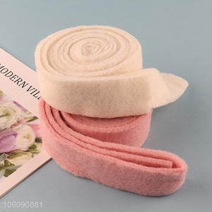 Hot Selling 4cm*2m Wool Felt Ribbon for Crafts, Christmas Tree Garlands Decor