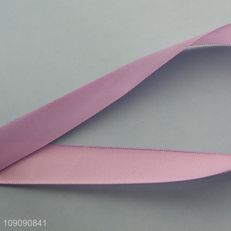 New Product 2.5cm*50 Yards Solid Color Satin Ribbon for Flower Bouquet Wedding Decoration