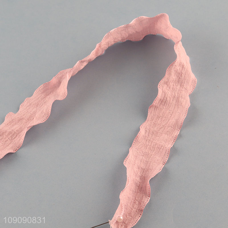 Wholesale 2.5cm*10 Yards Double-Faced Wrinkled Ribbon Bouquet Gift Wrapping Ribbon