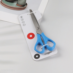 China supplier blue stainless steel office scissors paper scissors for sale