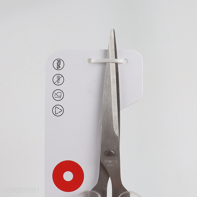 China wholesale transparent stainless steel school office scissors