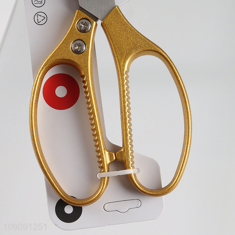 Online wholesale black professional kitchen scissors meat scissors