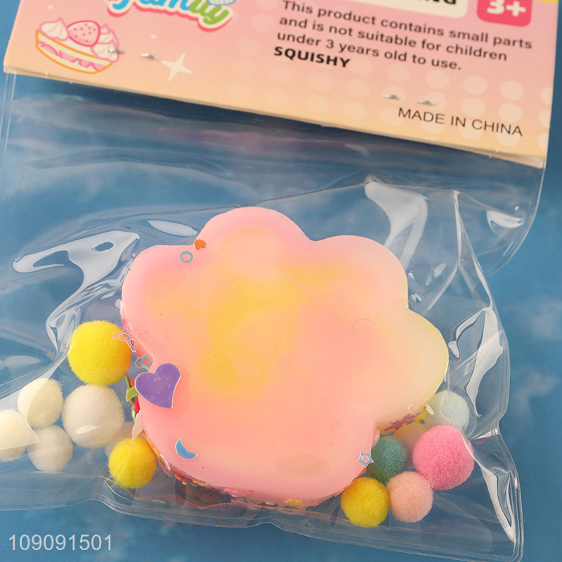 New Arrival Kawaii Soft Squeeze Stress Relief Toy Cat Paw Squishy Toy