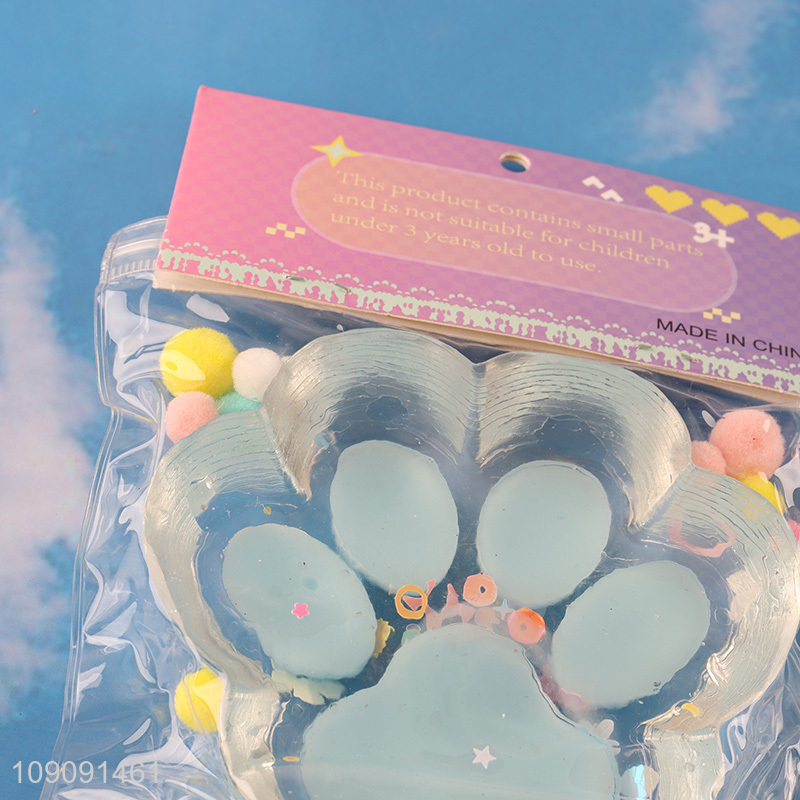 Online Wholesale Soft Stress Relief Squeeze Fidget Toy Squishy Cat Paw